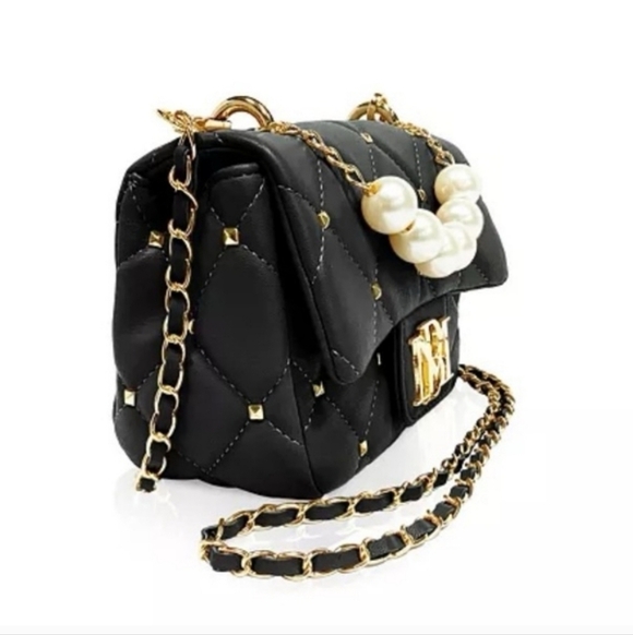 Badgley Mischka Women's Mini Flap Quilted Crossbody Handbag - Picture 2 of 12